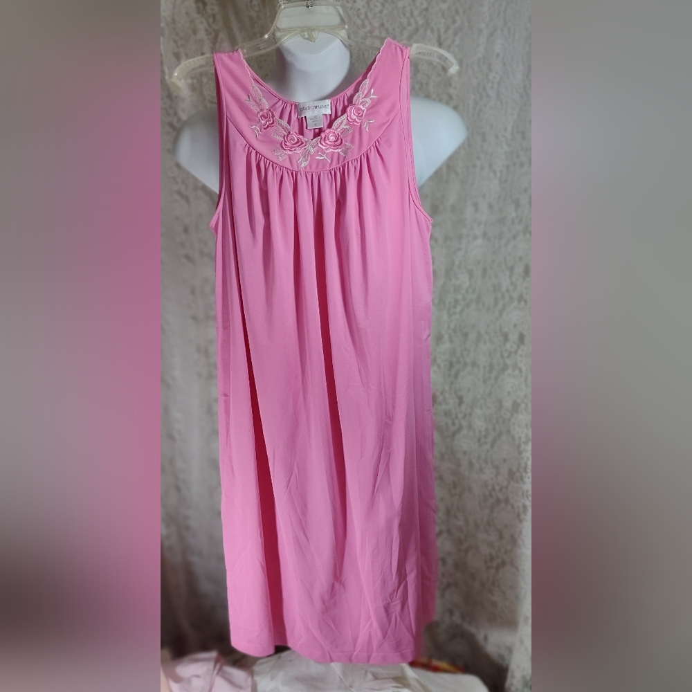 Shadowline Pink Sleeveless Nightgown